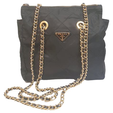 prada gold net bag|prada nylon tote bag small.